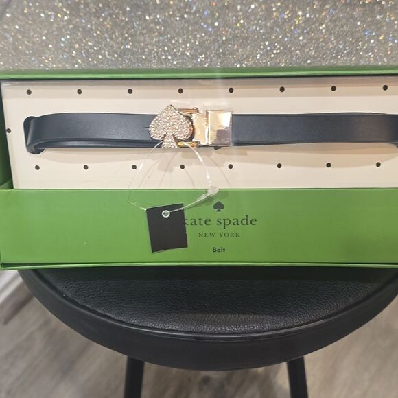 Kate Spade New York Embellished Leather Slim Reversible‎ Belt main image 7